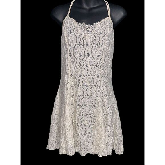Beautiful Vintage Kathy Ireland Lacey Slip Dress  Intimates Women's Size large c - Picture 1 of 11